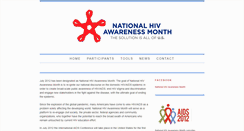 Desktop Screenshot of nationalhivawarenessmonth.org