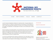 Tablet Screenshot of nationalhivawarenessmonth.org